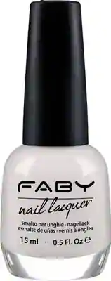 A dress for Marilyn - 15ml White vegan Nail Polish Faby, natural nail polish without harmful substances