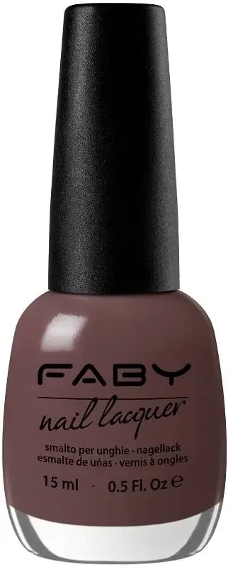 Via Montenapoleone - 15ml Vernis à ongles vegan brun Faby, vernis à ongles naturel sans substances nocives