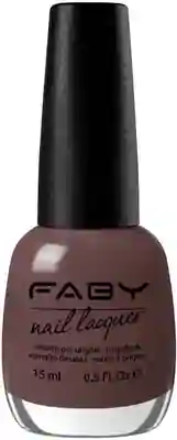 Via Montenapoleone - 15ml Brauner veganer Nagellack Faby, natürlicher Nagellack ohne Schadstoffe