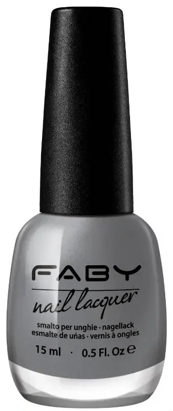 Rialto - 15ml Vernis à ongles vegan gris Faby, vernis à ongles naturel sans substances nocives