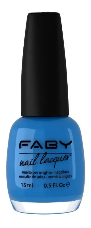 Volare - 15ml Blauwe vegan Nagellak Faby, natuurlijke nagellak zonder schadelijke stoffen