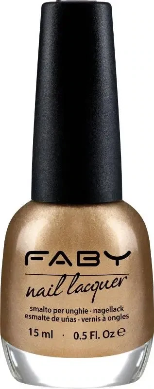Vernis à ongles vegan or Faby, vernis à ongles naturel sans substances nocives