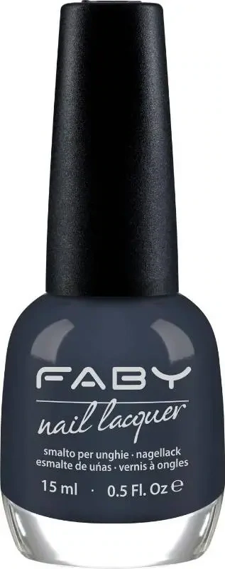 Grey vegan Nail Polish Faby, natural nail polish without harmful substances