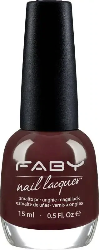 Brown vegan Nail Polish Faby, natural nail polish without harmful substances