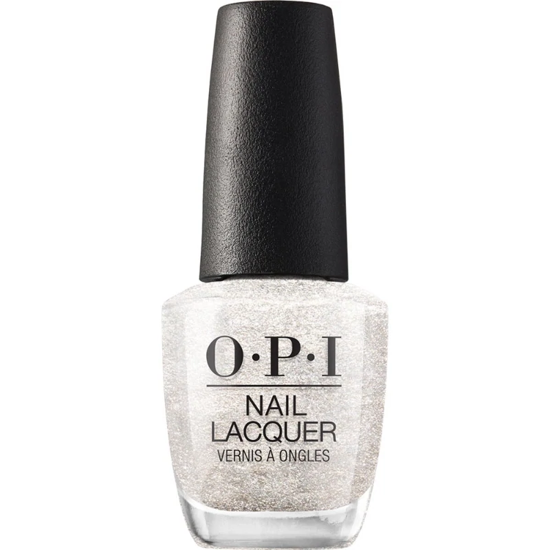 White OPI nail polish with a shimmering finish, Happy Anniversary! Elegant pearlescent shade with subtle shimmer.