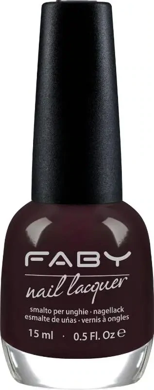 Bordeaux Vegan Nagellak Faby, natuurlijke nagellak zonder schadelijke stoffen