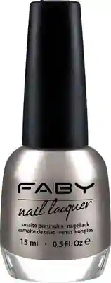 Silver vegan Nail Polish Faby, natural nail polish without harmful substances