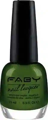 Glittering Chlorophyll - 15ml Grüner veganer Nagellack Faby, natürlicher Nagellack ohne Schadstoffe
