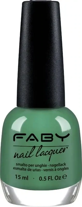 Groene vegan Nagellak Faby, natuurlijke nagellak zonder schadelijke stoffen