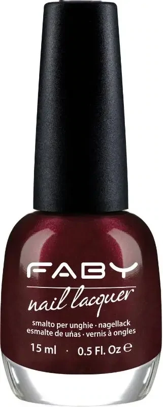 Bordeaux vegan nagellak Faby, natuurlijke nagellak zonder schadelijke stoffen