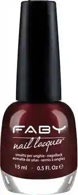 Ouverture -15ml Vernis à ongles vegan bordeaux Faby, vernis à ongles naturel sans substances nocives