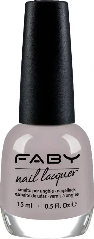 Metropolis - 15ml Grey vegan Nail Polish Faby, natural nail polish without harmful substances