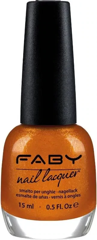 Oranger veganer Nagellack Faby, natürlicher Nagellack ohne Schadstoffe