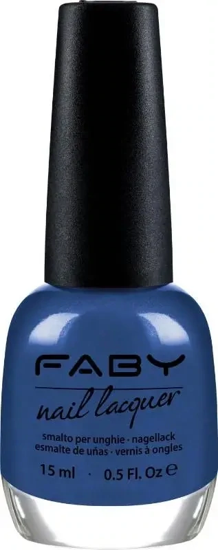 Low Tide - 15ml Blue vegan Nail Polish Faby, natural nail polish without harmful substances