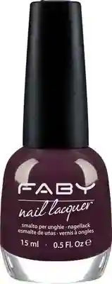 Shall We Dance in the Dark? - 15ml Bordeaux veganer Nagellack Faby, natürlicher Nagellack ohne Schadstoffe