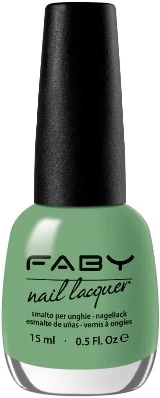Un Mojito Por Favor! - 15ml Vernis à ongles vegan vert Faby, vernis à ongles naturel sans substances nocives