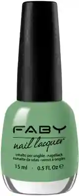 Groene vegan Nagellak Faby, natuurlijke nagellak zonder schadelijke stoffen