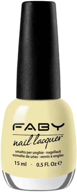 Gelber veganer Nagellack Faby, natürlicher Nagellack ohne Schadstoffe