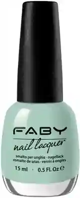 Pool Party - 15ml Vernis à ongles vegan bleu Faby, vernis à ongles naturel sans substances nocives