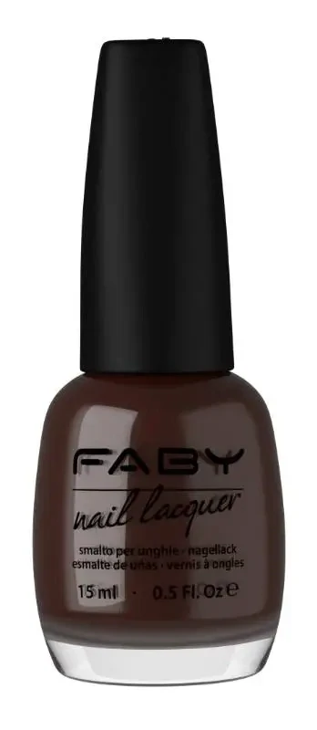 Brauner veganer Nagellack Faby, natürlicher Nagellack ohne Schadstoffe