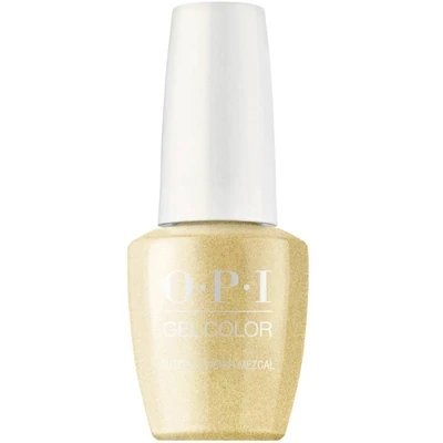 Suzi's Slinging Mezcal - GelColor - 15ml Gellak OPI Suzi’s Slinging Mezcal – metallic gouden gelcolor voor een stralende en luxueuze manicure.