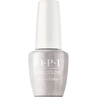 Take a Right on Bourbon - GelColor - 15ml OPI GelColor gellak Take a Right on Bourbon – opvallende zilver metallic gellak met een glanzende afwerking.
