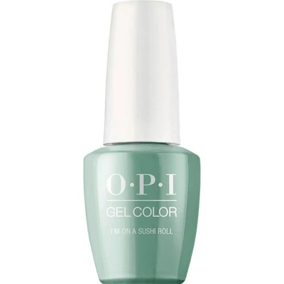 Gellak OPI GelColor I'm On a Sushi Roll – een frisse, glanzende groentint die je nagels een speelse uitstraling geeft.