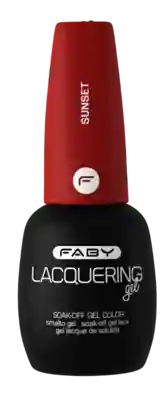 Sunset - Lacquering gel - 15ml Rode gellak | Rode gel nagellak | FABY