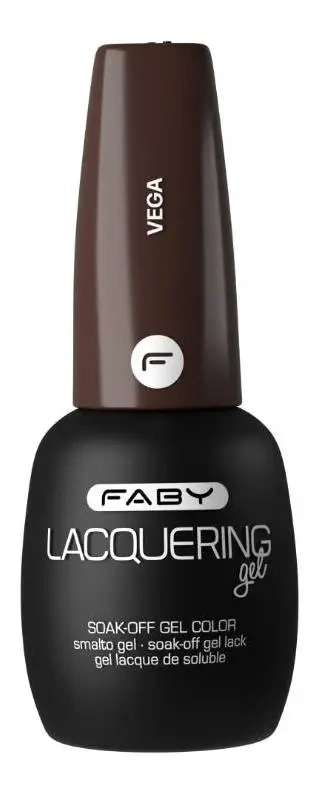 Vega - Lacquering Gel - 15ml Bruine gellak | bruine gel nagellak | FABY