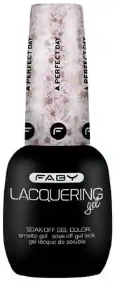 A perfect day - Lacquering gel - 15ml Gellak met roze glitter | Glitter gel nagellak | FABY