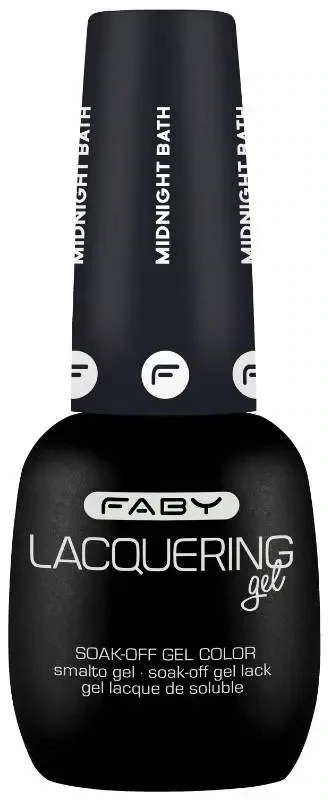 Midnight bath - Lacquering gel - 15ml Blauwe gellak | Blauwe gel nagellak | FABY