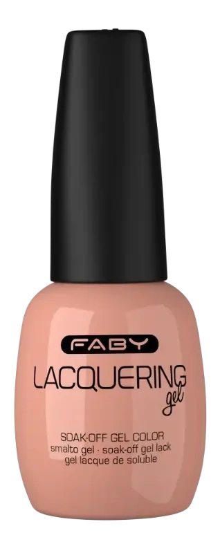 Lady Aurora - Lacquering gel - 15ml Nude gellak | Nude gel nagellak | FABY