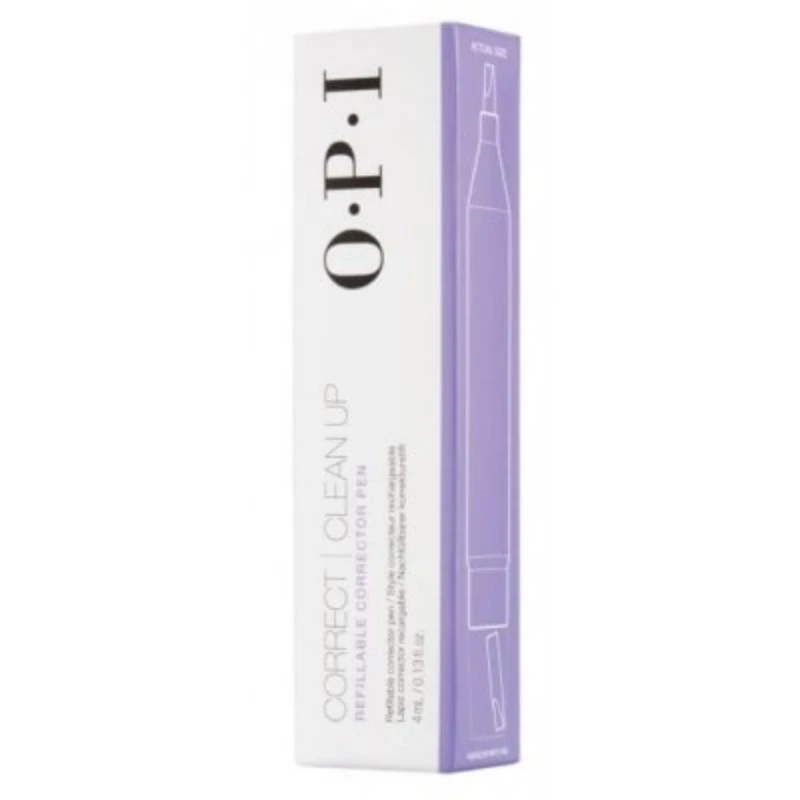 Correct & Clean Up stylo correcteur rechargeable - 4ml Stylo Correct & Clean Up OPI rempli de dissolvant pour enlever facilement le vernis à ongles autour des cuticules.
