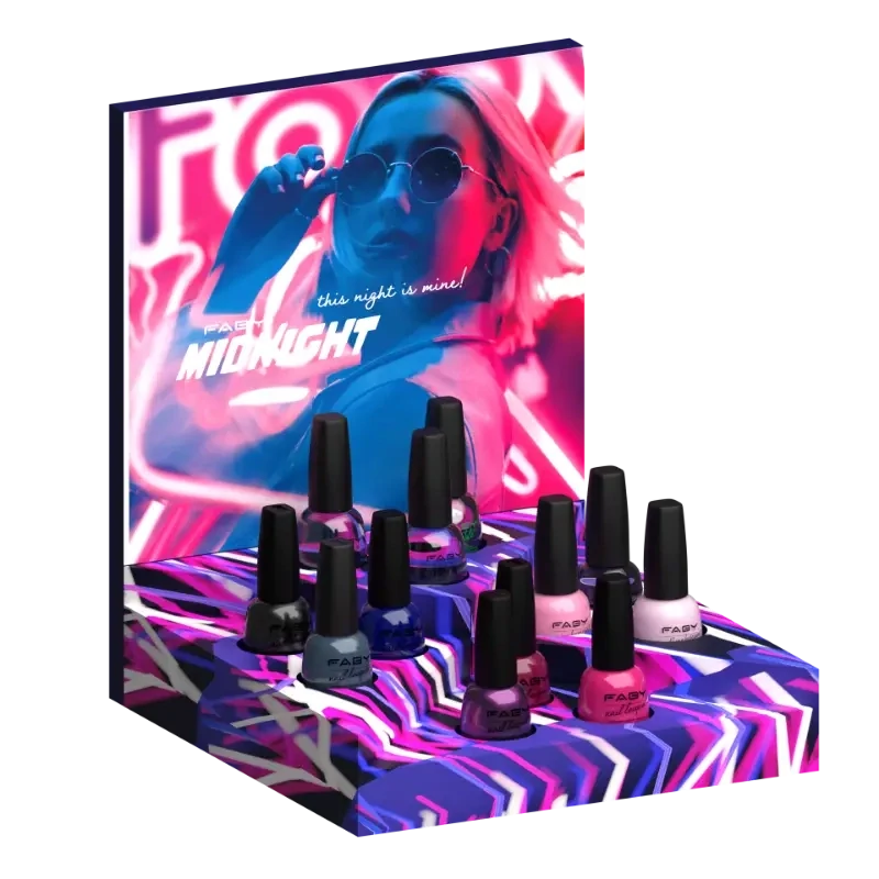 Midnight Nagellack-Display 12 Stück