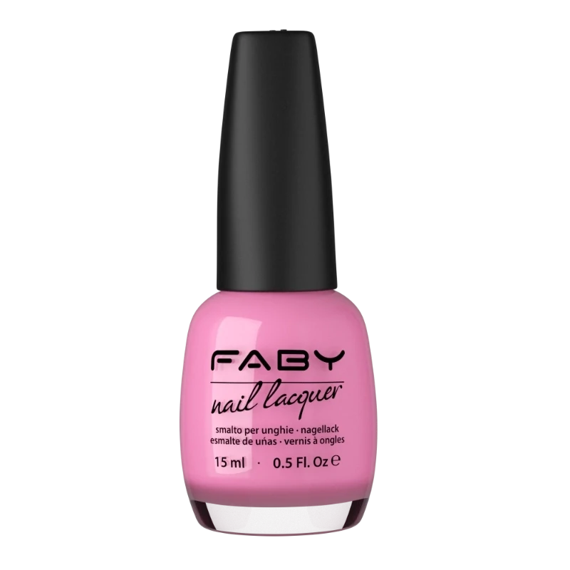 Popsy Pink - 15 ml Vernis à ongles vegan rose Faby, vernis à ongles naturel sans substances nocives