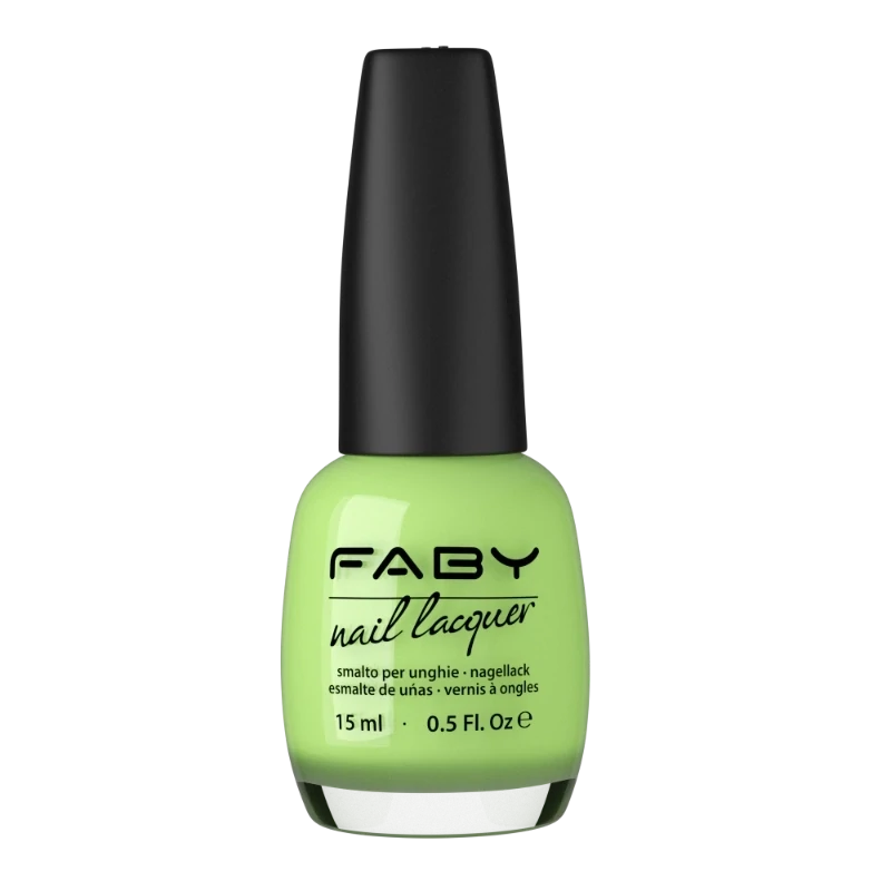 Green vegan Nail Polish Faby, natural nail polish without harmful substances
