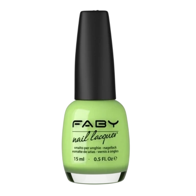 Groene vegan Nagellak Faby, natuurlijke nagellak zonder schadelijke stoffen