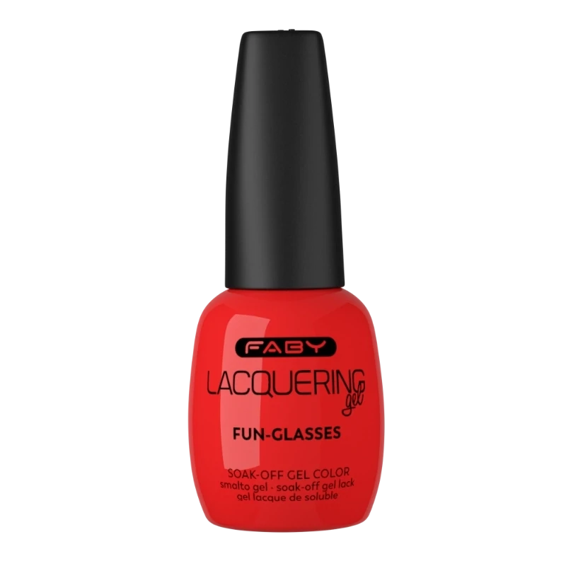 Vernis semi-permanente rouge | vernis gel rouge | FABY