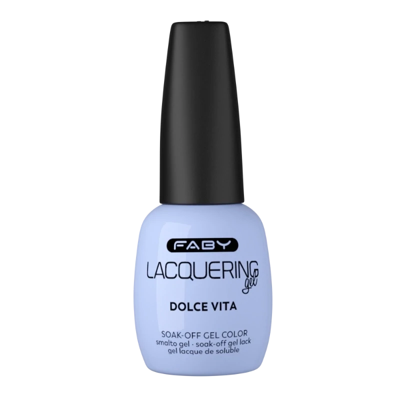 Dolce Vita - Lacquering Gel - 15ml Blauer Gel-Lack | Blauer Gel-Nagellack | FABY