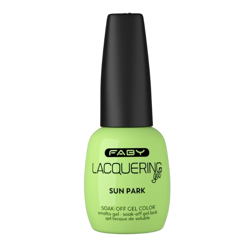 Sun Park - Lacquering Gel - 15ml Groene gellak | Groene gel nagellak | FABY