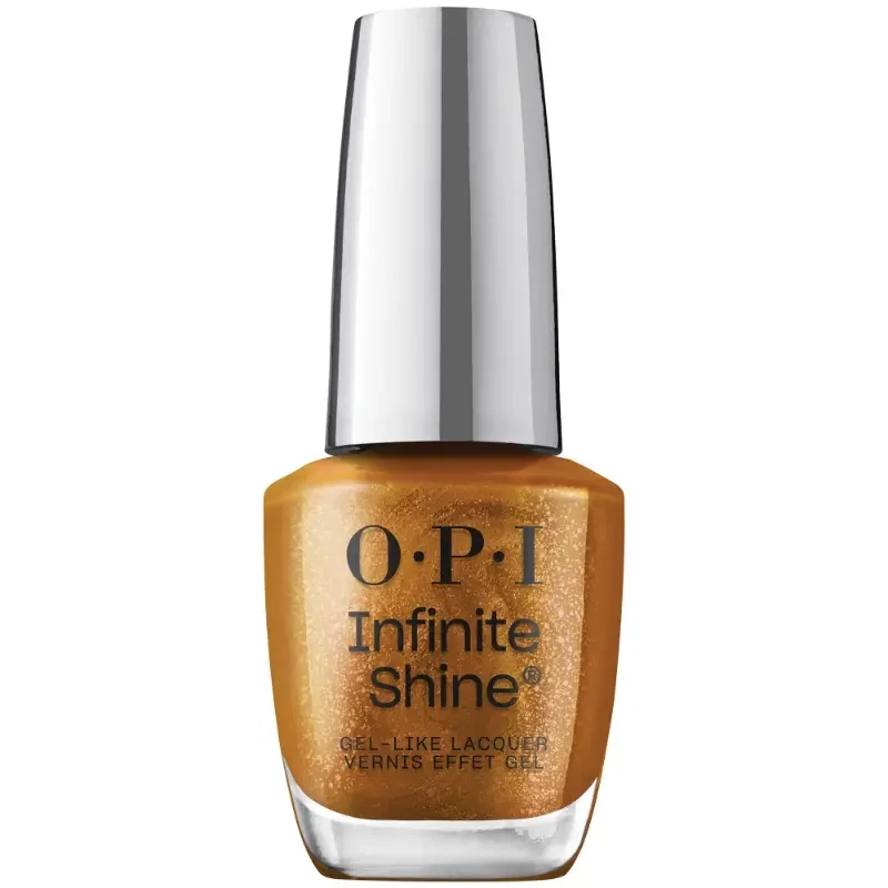 Stunstoppable - Infinite Shine - 15ml Stunstoppable Infinite Shine | Gouden langhoudende nagellak | OPI