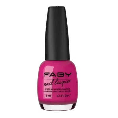 Neon Lights - 15ml Pink vegan nail polish Faby, natural nail polish without harmful substances