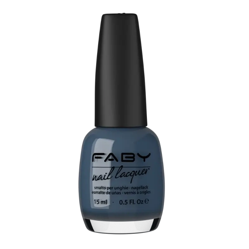 Supreme Mood - 15ml Grey vegan Nail Polish Faby, natural nail polish without harmful substances