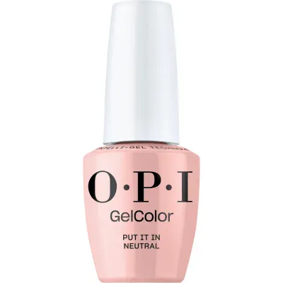 Put It in Neutral - GelColor - 15ml Gellak OPI GelColor Put It in Neutral – een zachte, glanzende nudetint voor een verfijnde en frisse uitstraling.