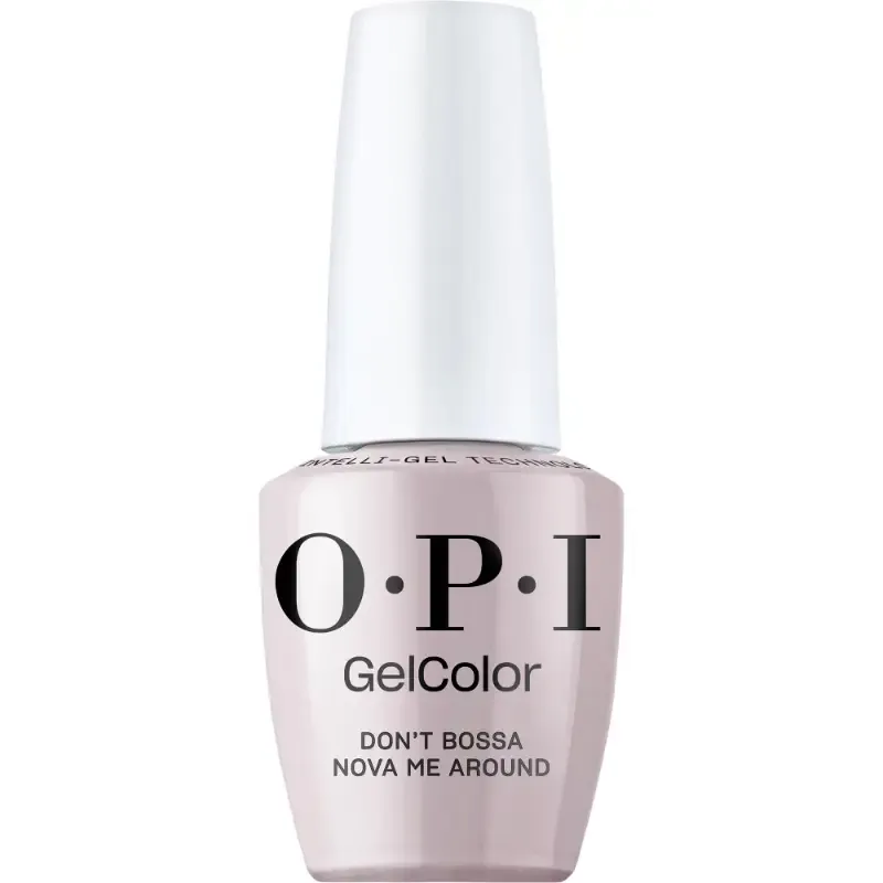 Don't Bossa Nova Me Around - GelColor - 15ml Vernis gel nude OPI à finition brillante, Don't Bossa Nova Me Around. Tenue longue durée, qualité professionnelle, catalyse sous lampe.