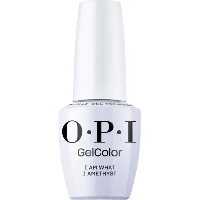 I am What I Amethyst - GelColor - 15ml Gellak OPI GelColor I Am What I Amethyst – een zachte, glanzende lavendelpaars voor een subtiel stijlvolle look.