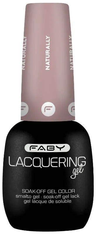 Naturally - Lacquering gel - 15ml Vernis semi-permanente nude | vernis gel nude | FABY