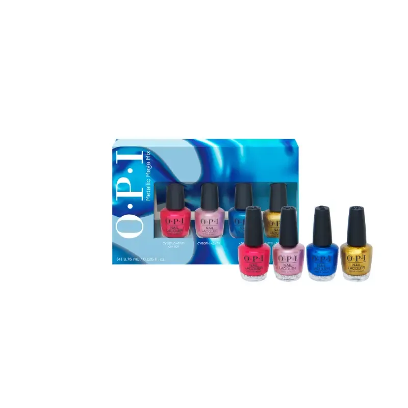 Metallic Mega Mix | Nagellak mini-pack - 4 x 3,75ml Metallic Mega Mix | Nagellak mini-pack - 4 x 3,75ml