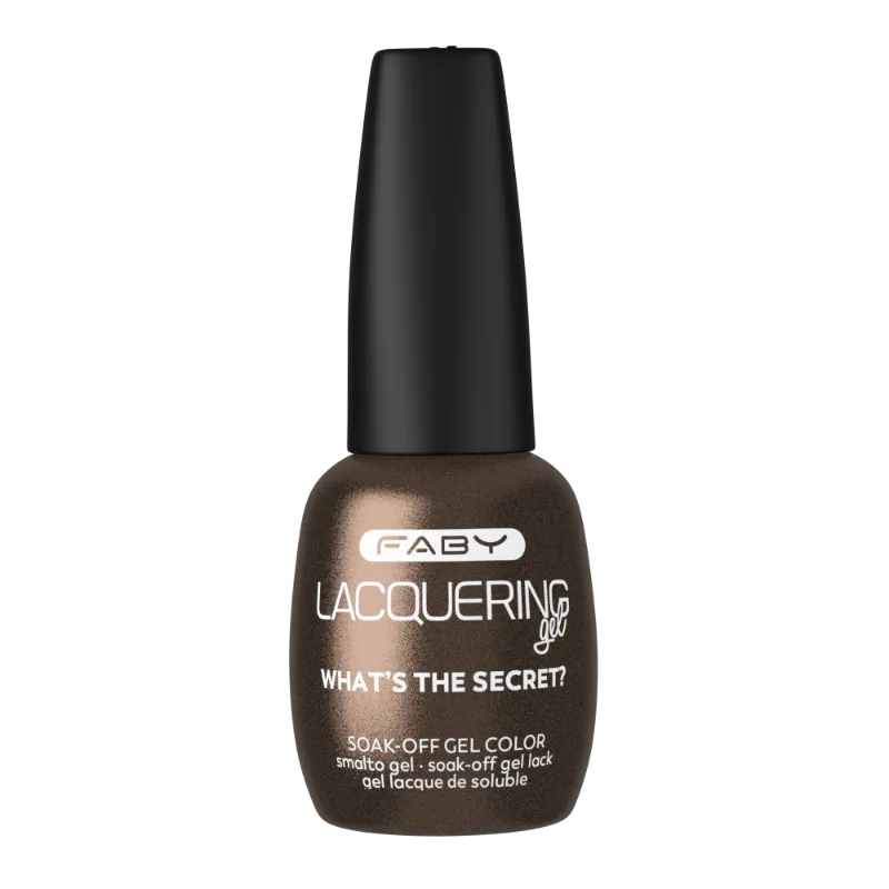 What's the secret - Lacquering Gel - 15ml Brown gel polish | Brown gel nail polish | FABY