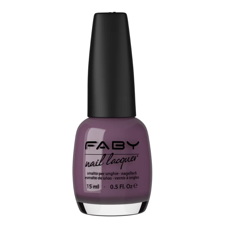 Lila veganer Nagellack Faby, natürlicher Nagellack ohne Schadstoffe